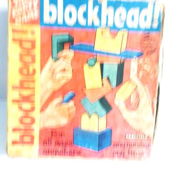 1964 Saalfield BLOCKHEAD Party Game Consumer Service Bureau Parents Magazine - Picture 1 of 6